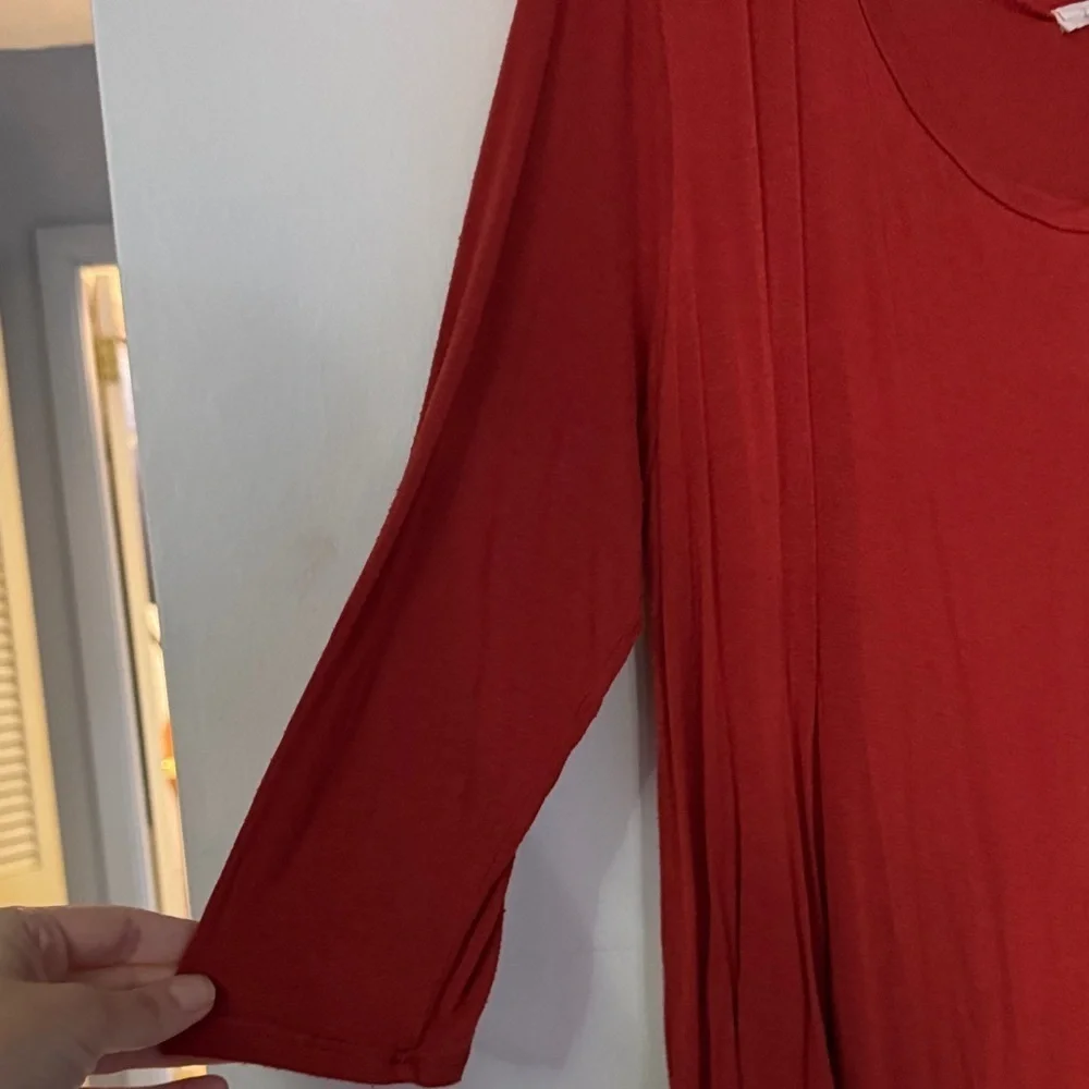 Elegant Red-Orange Women's Top